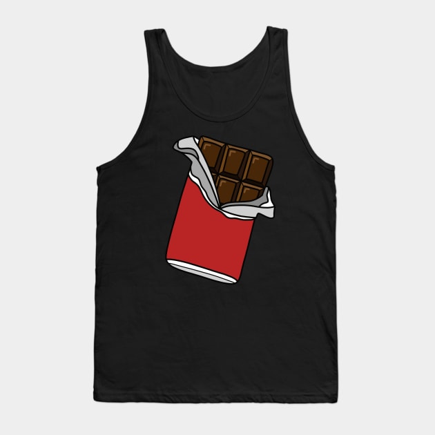 Chocolate Bar Tank Top by Kelly Louise Art